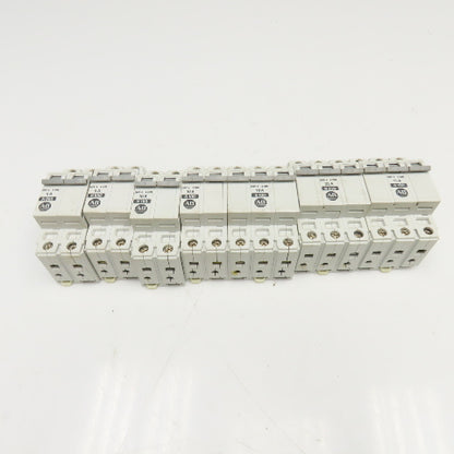 Allen Bradley 1492-CB2 5, 10, 15, 25A Circuit Breaker 2/3 Pole 480V Lot Of 7