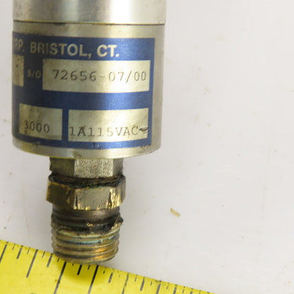 Whitman Controls J205LG-2S-F11L48-X High Pressure Switch 3000PSIG Max 115V
