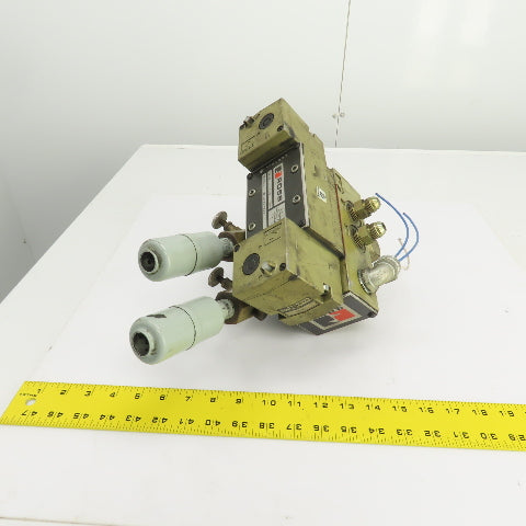 Ross W7076C4332 Double Solenoid Pneumatic Directional Valve 5/2Way 24VDC 1-10BAR