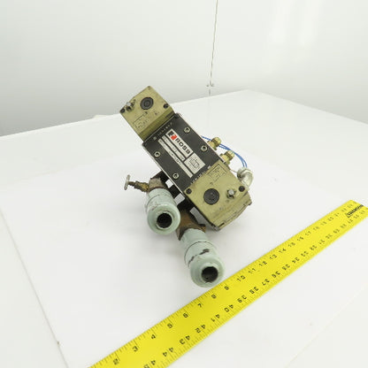 Ross W7076C4332 Double Solenoid Pneumatic Directional Valve 5/2Way 24VDC 1-10BAR