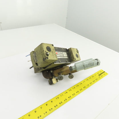 Ross W7076C4332 Double Solenoid Pneumatic Directional Valve 5/2Way 24VDC 1-10BAR
