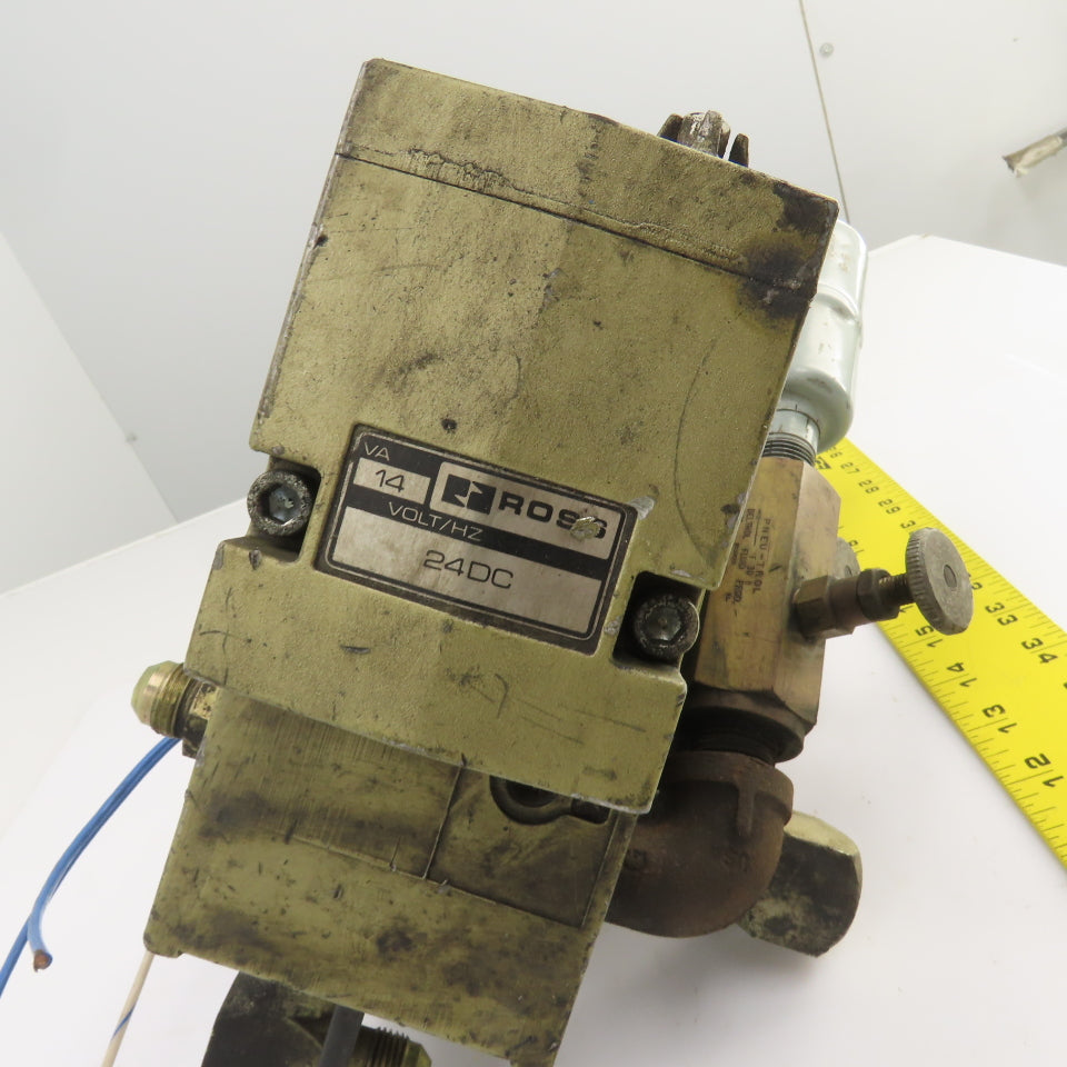Ross W7076C4332 Double Solenoid Pneumatic Directional Valve 5/2Way 24VDC 1-10BAR