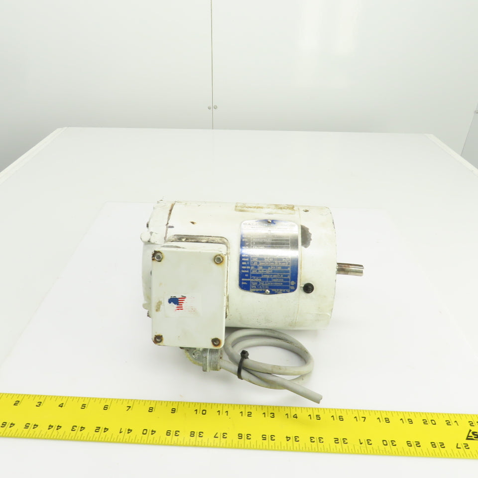 Baldor VWDM3538 1/2HP Washdown Duty AC Motor 1740RPM 230/460V 3PH (BENT SHAFT)