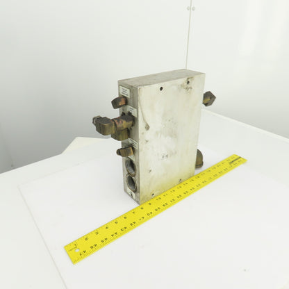 26 Port Aluminum Body Pneumatic Supply Manifold 1/4", 3/8", 1-1/4" NPT