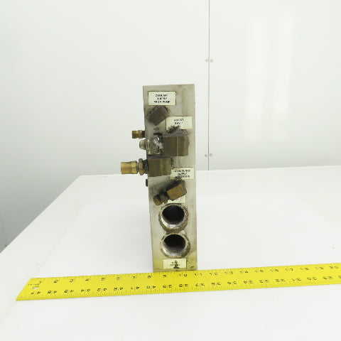 26 Port Aluminum Body Pneumatic Supply Manifold 1/4", 3/8", 1-1/4" NPT