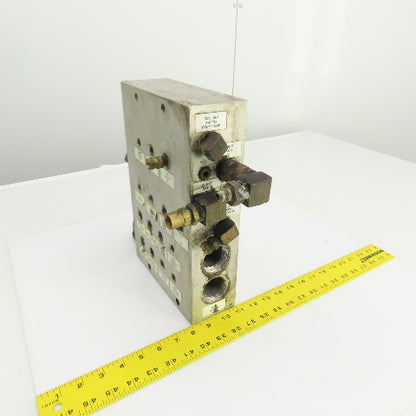 26 Port Aluminum Body Pneumatic Supply Manifold 1/4", 3/8", 1-1/4" NPT