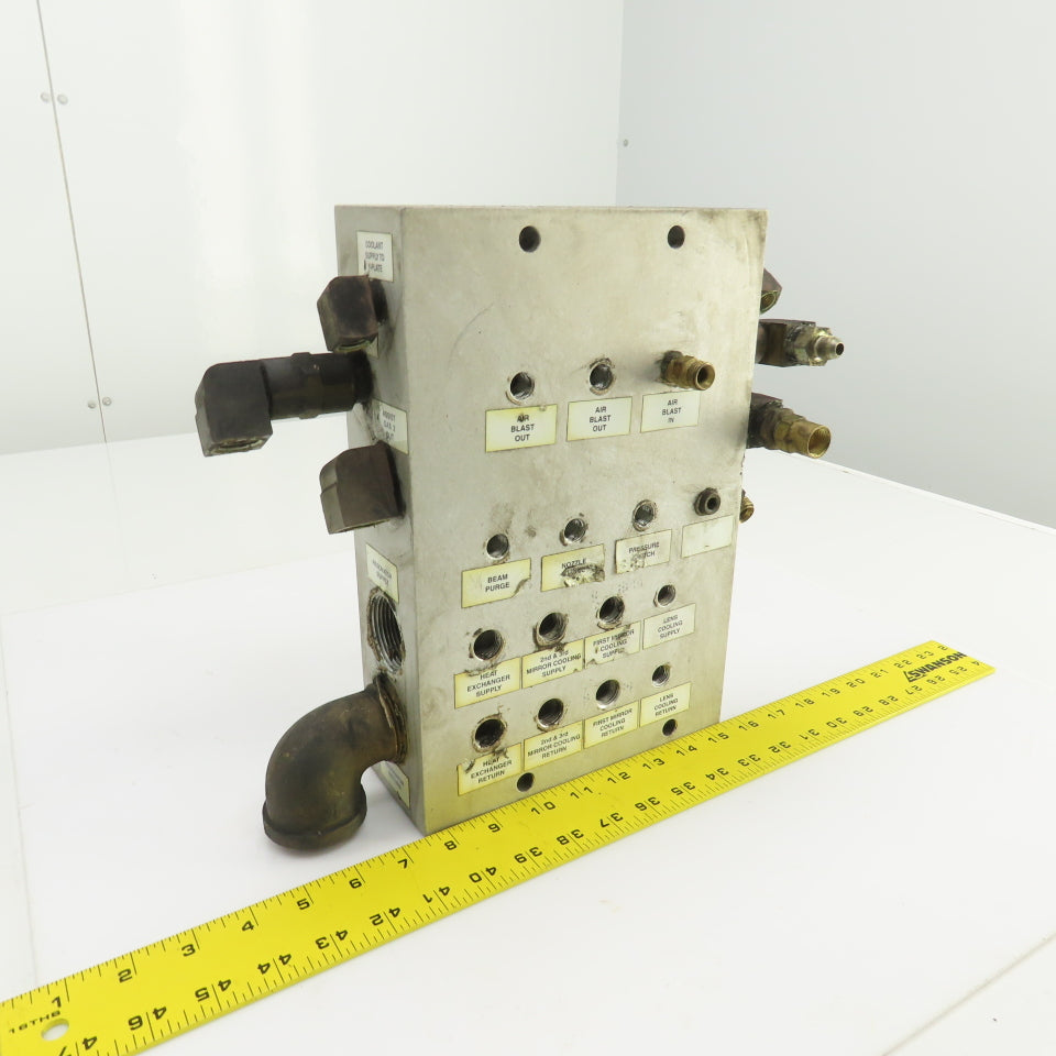 26 Port Aluminum Body Pneumatic Supply Manifold 1/4", 3/8", 1-1/4" NPT