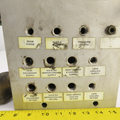 26 Port Aluminum Body Pneumatic Supply Manifold 1/4", 3/8", 1-1/4" NPT