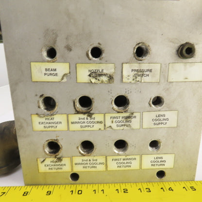 26 Port Aluminum Body Pneumatic Supply Manifold 1/4", 3/8", 1-1/4" NPT