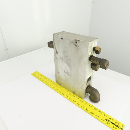 26 Port Aluminum Body Pneumatic Supply Manifold 1/4", 3/8", 1-1/4" NPT