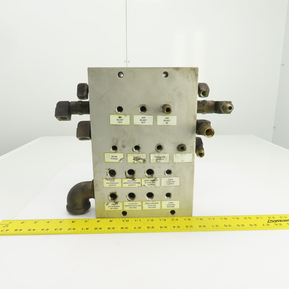 26 Port Aluminum Body Pneumatic Supply Manifold 1/4", 3/8", 1-1/4" NPT