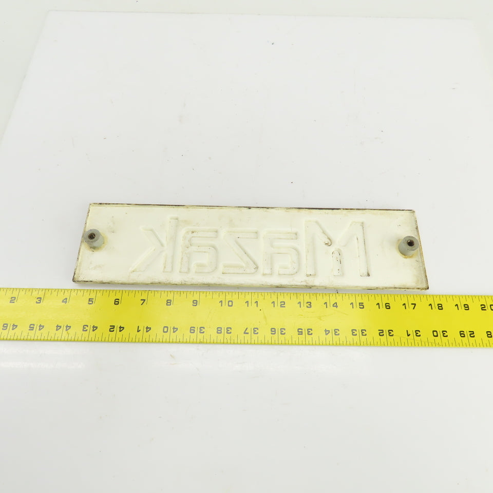 Mazak 13-3/4" x 3-5/8" Machine Name Legend Plate