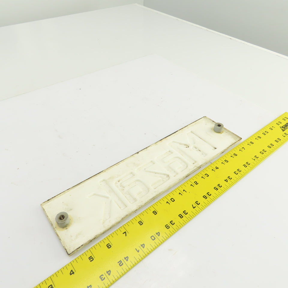 Mazak 13-3/4" x 3-5/8" Machine Name Legend Plate