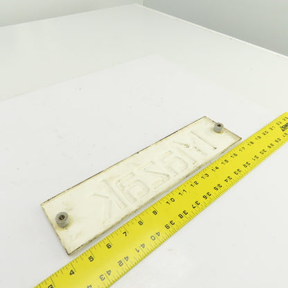 Mazak 13-3/4" x 3-5/8" Machine Name Legend Plate