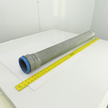 4" ID Corrugated Galvanized Steel Flexible Protective Hose 40-1/2" OAL