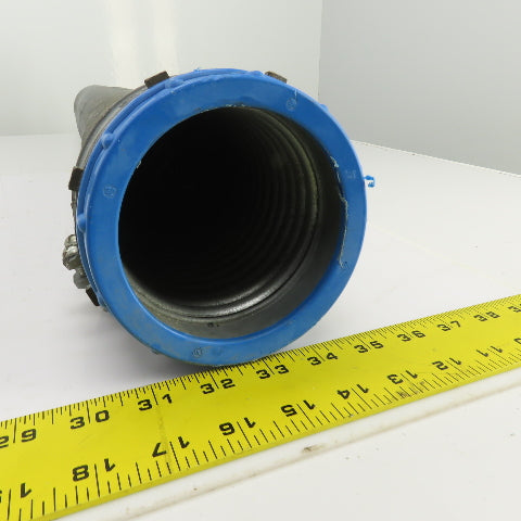 4" ID Corrugated Galvanized Steel Flexible Protective Hose 40-1/2" OAL