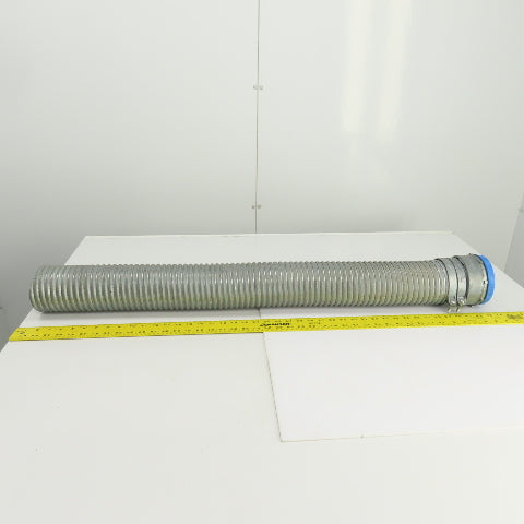 4" ID Corrugated Galvanized Steel Flexible Protective Hose 40-1/2" OAL
