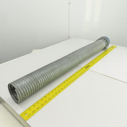 4" ID Corrugated Galvanized Steel Flexible Protective Hose 40-1/2" OAL