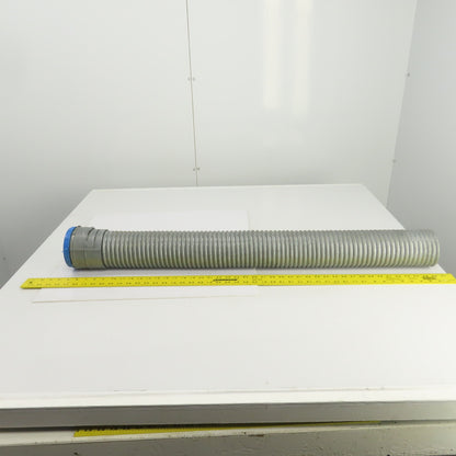 4" ID Corrugated Galvanized Steel Flexible Protective Hose 40-1/2" OAL