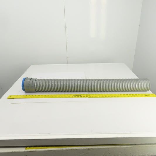4" ID Corrugated Galvanized Steel Flexible Protective Hose 40-1/2" OAL
