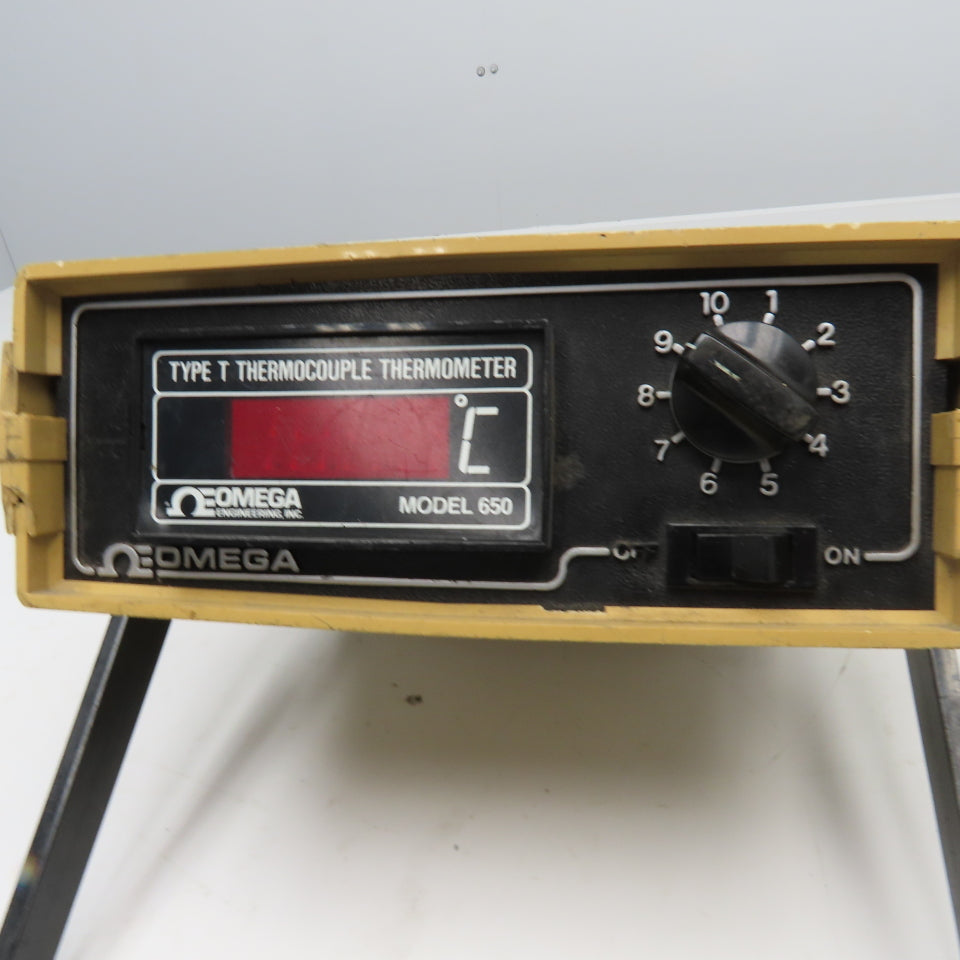 Omega 650TF-X-DSS Type T Thermocouple Thermometer 115V Celcius Degrees