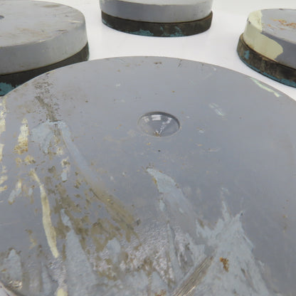 4" OD Rubber Mounted Vibration Absorbing Machine Pad Feet 1-3/4" H Lot Of 4