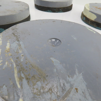 4" OD Rubber Mounted Vibration Absorbing Machine Pad Feet 1-3/4" H Lot Of 4