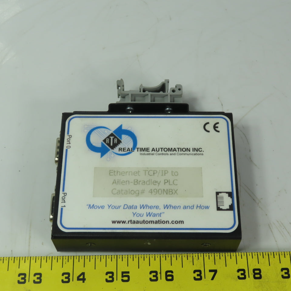 RTA 490NBX Ethernet TCP/IP to Allen-Bradley PLC