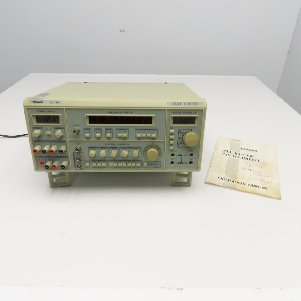 Tenma 72-710 Bench Test Center Digital Multimeter 115V W/ Manual