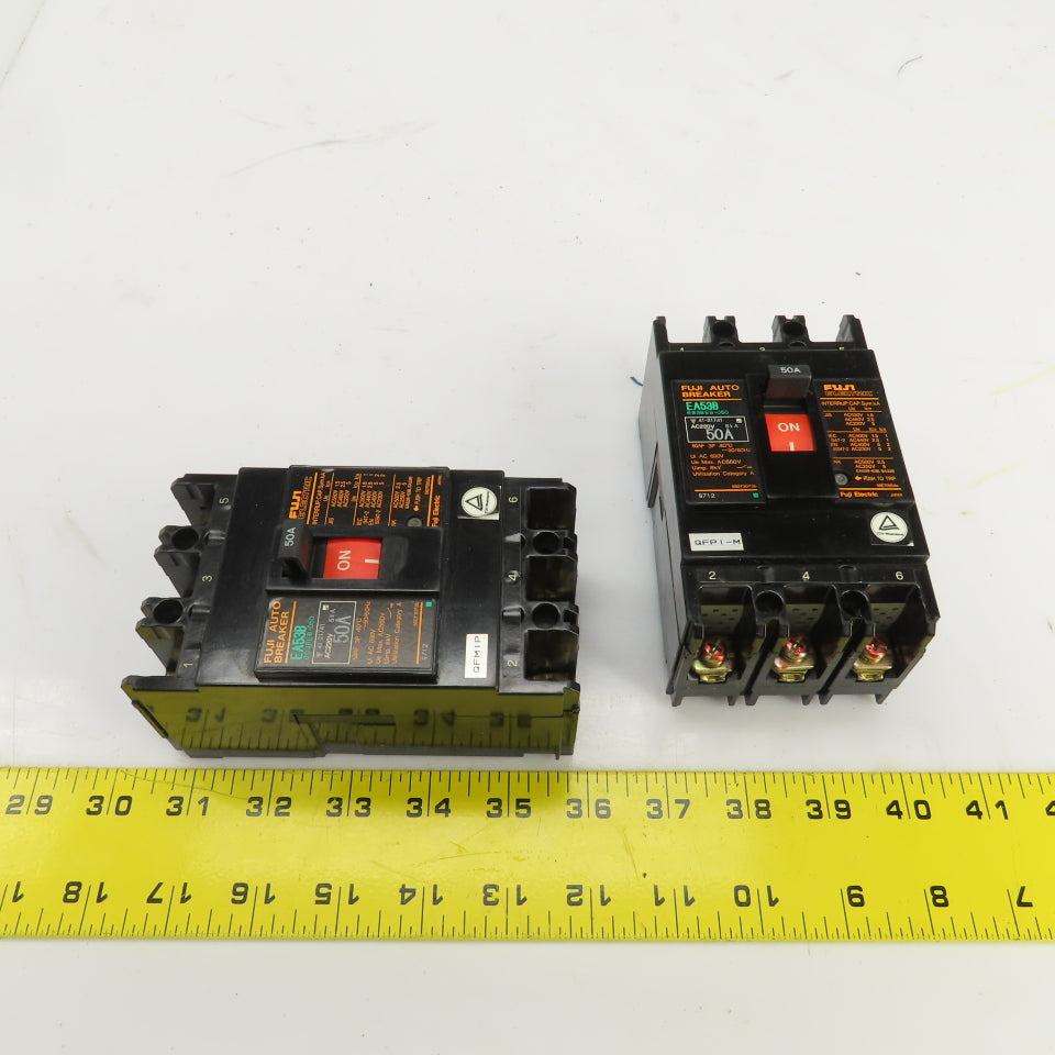 Fuji EA53B 50A Auto Breaker 690V Lot Of 2