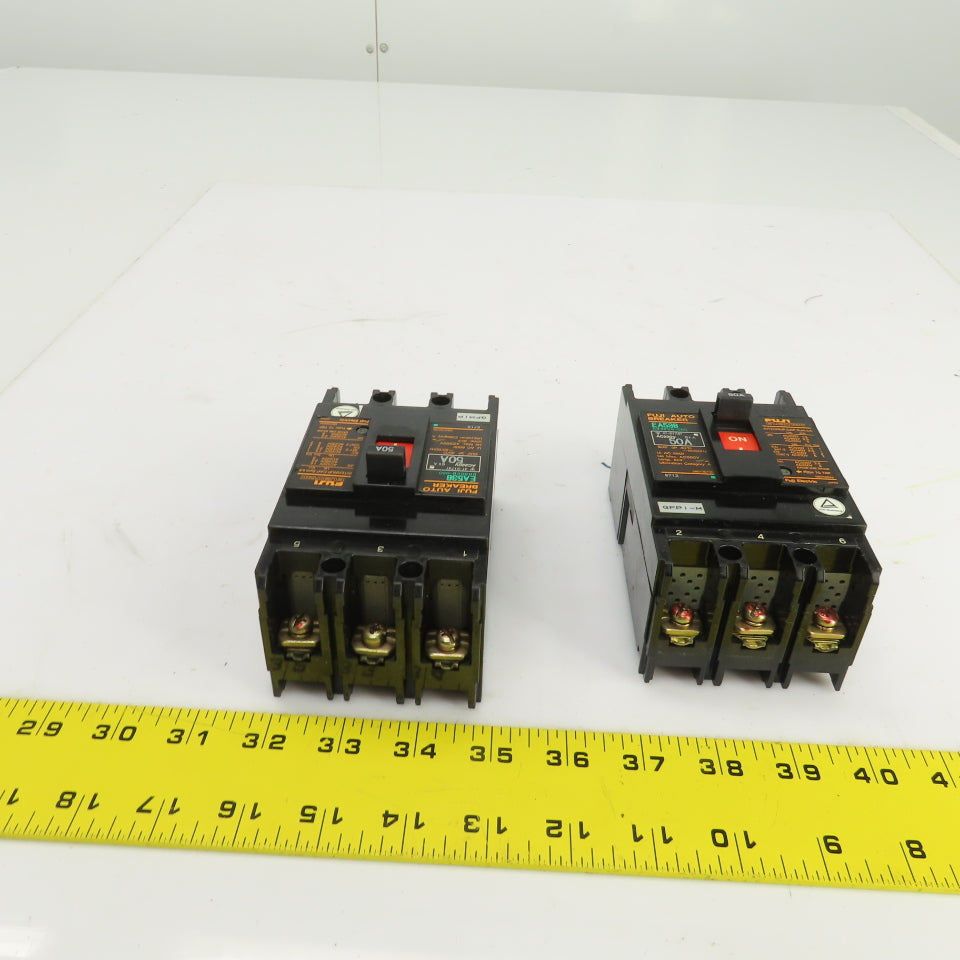 Fuji EA53B 50A Auto Breaker 690V Lot Of 2