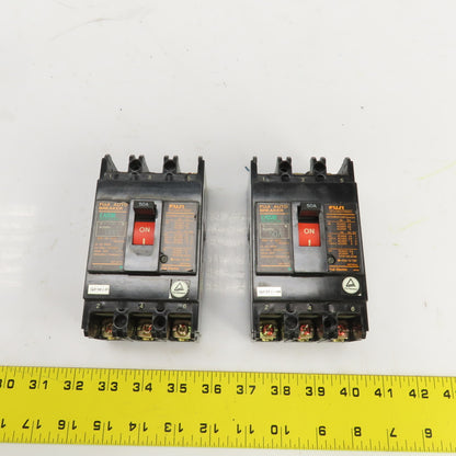 Fuji EA53B 50A Auto Breaker 690V Lot Of 2