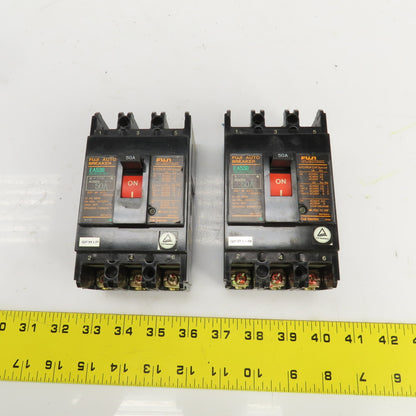 Fuji EA53B 50A Auto Breaker 690V Lot Of 2