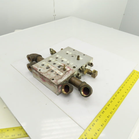 26 Port Aluminum Body Pneumatic Supply Manifold 1/4", 3/8", 1-1/4" NPT