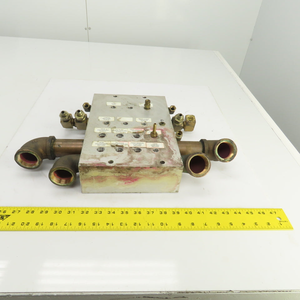26 Port Aluminum Body Pneumatic Supply Manifold 1/4", 3/8", 1-1/4" NPT