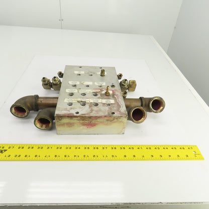 26 Port Aluminum Body Pneumatic Supply Manifold 1/4", 3/8", 1-1/4" NPT