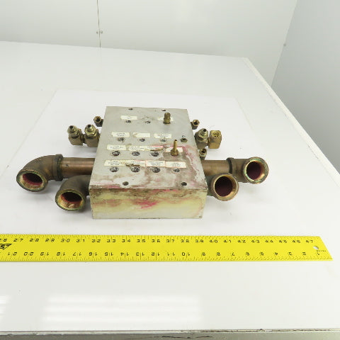 26 Port Aluminum Body Pneumatic Supply Manifold 1/4", 3/8", 1-1/4" NPT