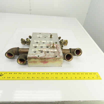 26 Port Aluminum Body Pneumatic Supply Manifold 1/4", 3/8", 1-1/4" NPT