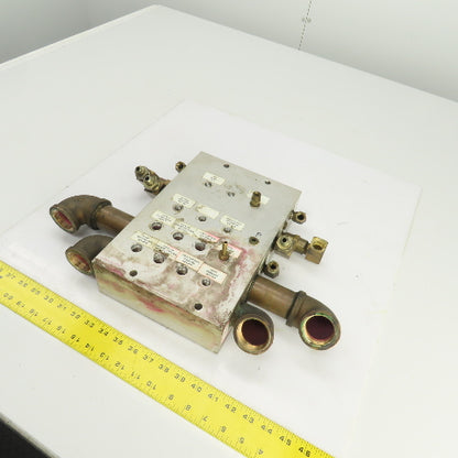 26 Port Aluminum Body Pneumatic Supply Manifold 1/4", 3/8", 1-1/4" NPT
