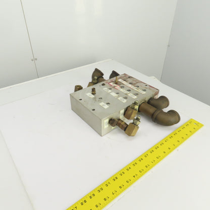 26 Port Aluminum Body Pneumatic Supply Manifold 1/4", 3/8", 1-1/4" NPT