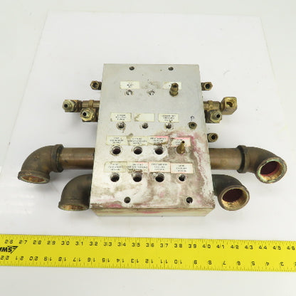 26 Port Aluminum Body Pneumatic Supply Manifold 1/4", 3/8", 1-1/4" NPT