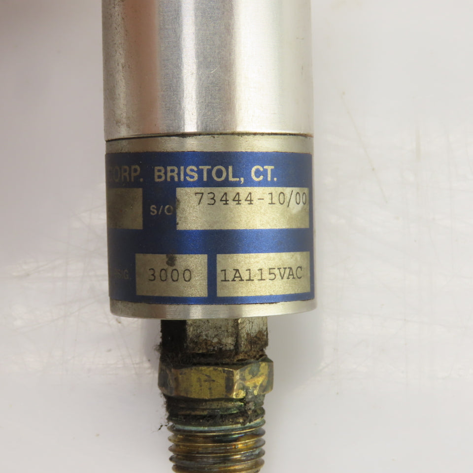 Whitman J205LG-2S-F11L48-X High Pressure Switch 3000PSIG Max 115VAC