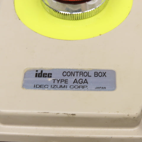 Idec Type AGA 41-10650 Twist Release Mushroom Head Emergency Stop Enclosure 300V