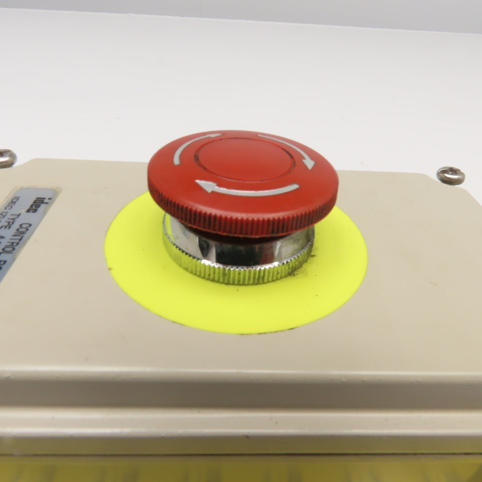 Idec Type AGA 41-10650 Twist Release Mushroom Head Emergency Stop Enclosure 300V