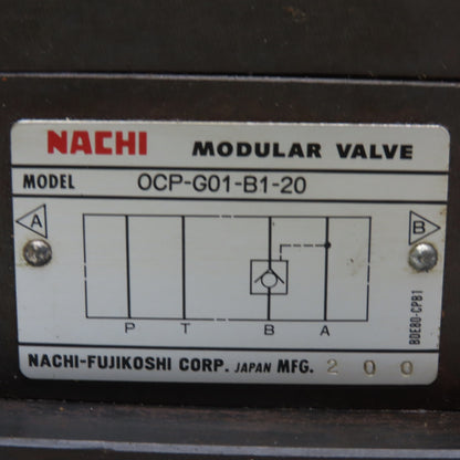 Nachi SLD-G01-A3X-C1-11 OPC-G01-B1-20 2 Way Solenoid Modulator Valve 110V Coil