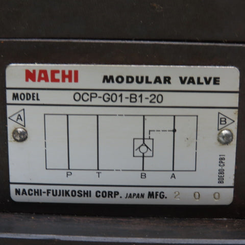 Nachi SLD-G01-A3X-C1-11 OPC-G01-B1-20 2 Way Solenoid Modulator Valve 110V Coil