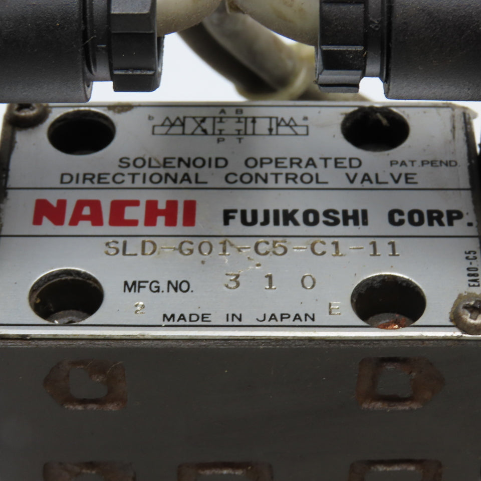 Nachi SLD-G01-C5-C1-11 OCY-G01-W-Y-20 5/3 Way Closed Center Modular Valve 110V