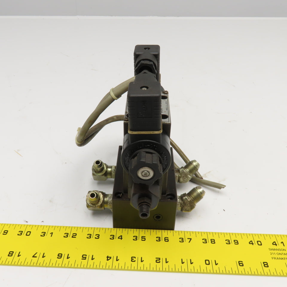 Nachi SLD-G01-C5-C1-11 OCY-G01-W-Y-20 5/3 Way Closed Center Modular Valve 110V
