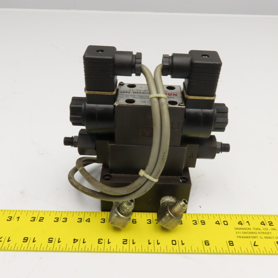 Nachi SLD-G01-C5-C1-11 OCY-G01-W-Y-20 5/3 Way Closed Center Modular Valve 110V