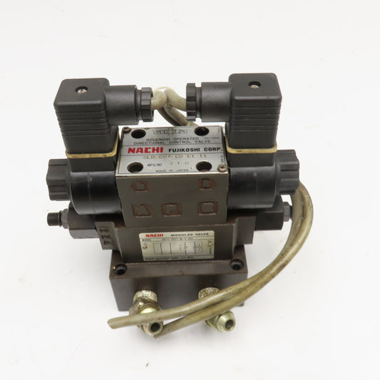 Nachi SLD-G01-C5-C1-11 OCY-G01-W-Y-20 5/3 Way Closed Center Modular Valve 110V